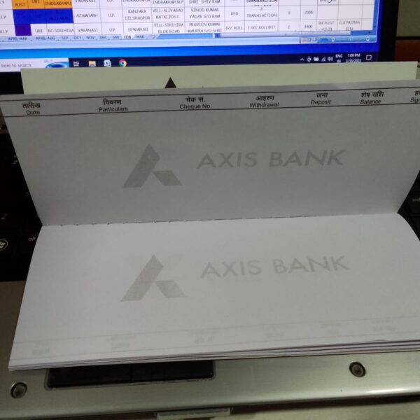 Axis Bank Passbook - Image 3