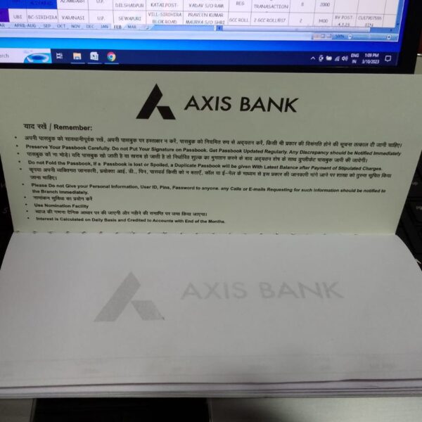 Axis Bank Passbook - Image 4
